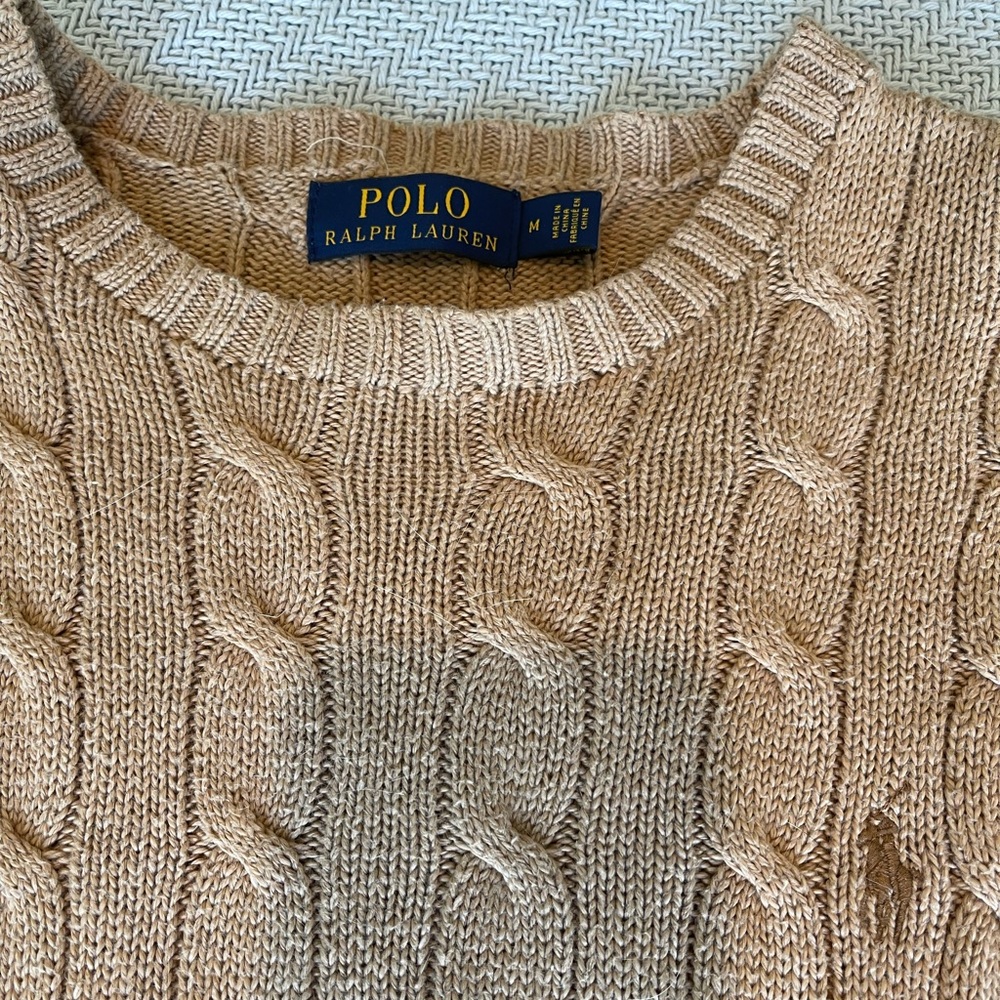 Polo by Ralph Lauren men’s tan crew neck sweater